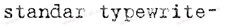 standar typewrite字体转换